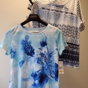 Get 6 for one. Size Small Petite tops. Some with tags still on.